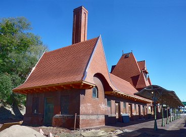 Depot viewed from down-river end, 2017