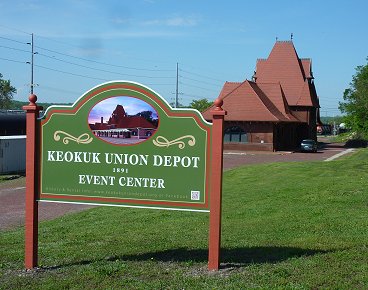 Depot Event Center sign