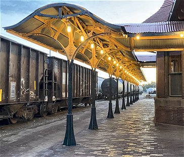 Restored Train Shed Columns