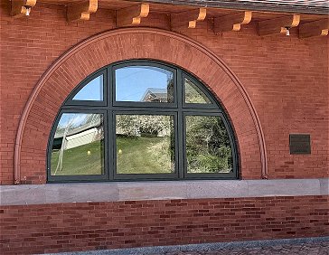 Upriver arched window